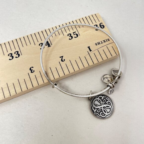 Alex and Ani Path of Life Charm Bangle Bracelet 2014 Adjustable Silver-Tone - Picture 6 of 6
